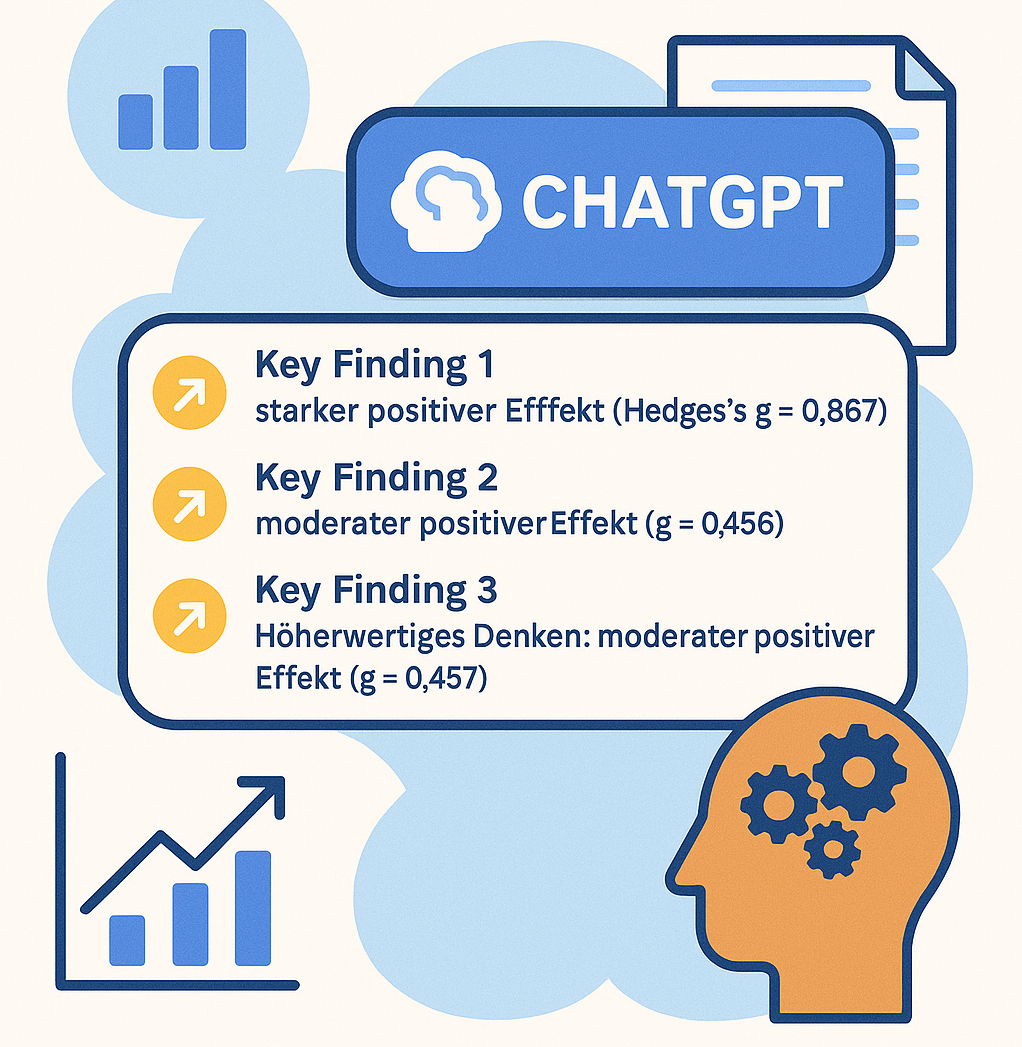 EDOOly®: Grafiken mit Statistiken und Schlüsselbefunden zu ChatGPT-Effekten. Grafiken mit Statistiken und Schlüsselbefunden zu ChatGPT-Effekten.